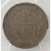 UNITED STATES OF AMERICA 1864 . TWO 2 CENTS COIN . PCGS SLABBED